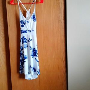Blue floral sundress